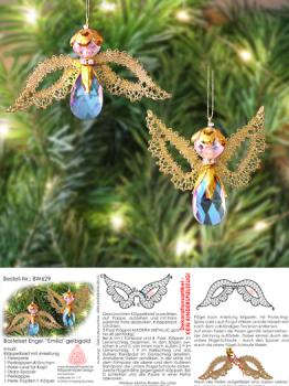 629 Bastelset Perlen-Engel "Emilia" gold